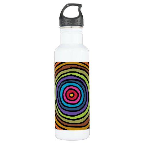 ColorfulCirclesjpg Water Bottle