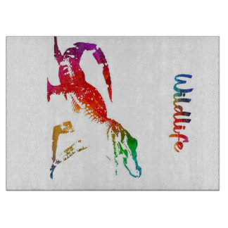 Colorfull Alligator Cutting Board