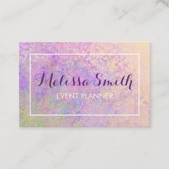 Colorfull Background Design Bussines Card (Front)