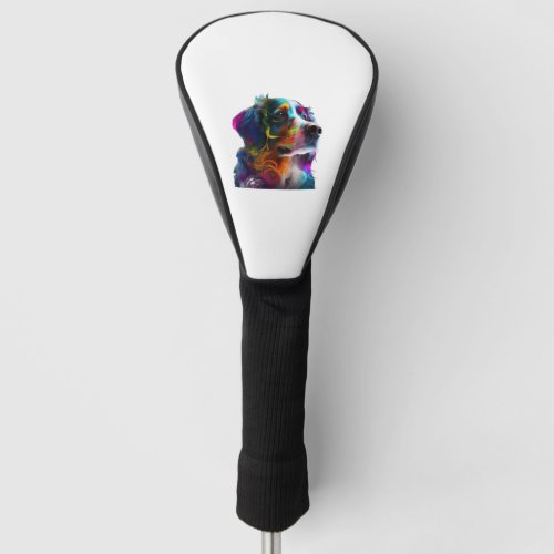 COLORFULL DOG GOLF HEAD COVER