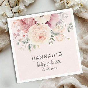 Colorfull Flowers, Baby Shower Napkins