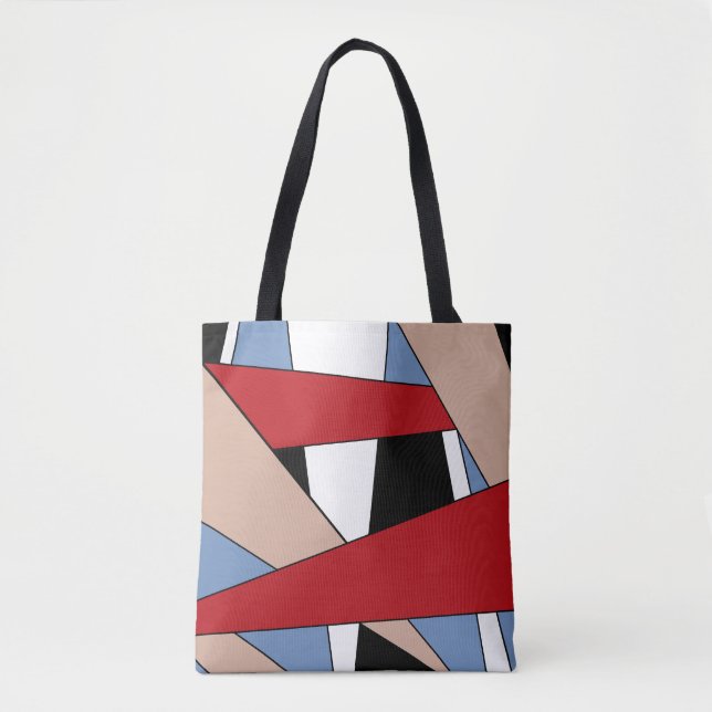 Colorfull geometry tote bag (Front)