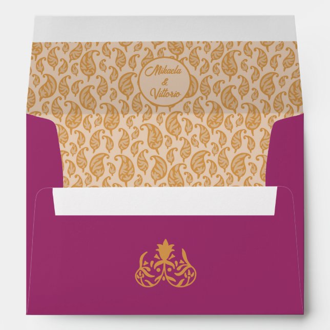 Colorfull Indian Style Envelope (Back (Bottom))