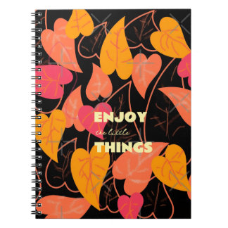 Colorfull leaves notebook