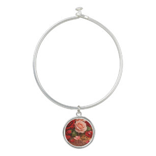COLORFULL MODERN FLOWER GIFT DAUGHTER SISTER MOM BANGLE BRACELET