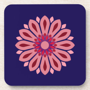COLORFULL MODERN FLOWER GIFT DAUGHTER SISTER MOM BEVERAGE COASTER
