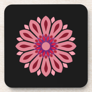 COLORFULL MODERN FLOWER GIFT DAUGHTER SISTER MOM BEVERAGE COASTER