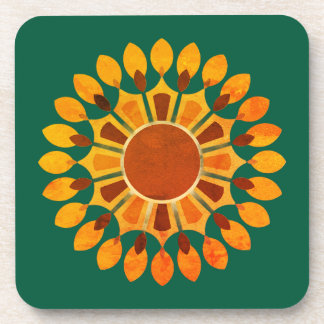 COLORFULL MODERN FLOWER GIFT DAUGHTER SISTER MOM BEVERAGE COASTER