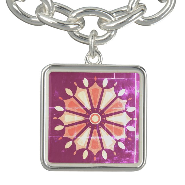 COLORFULL MODERN FLOWER GIFT DAUGHTER SISTER MOM BRACELET (Design)