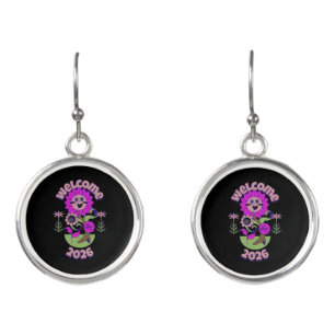 COLORFULL MODERN FLOWER GIFT DAUGHTER SISTER MOM EARRINGS