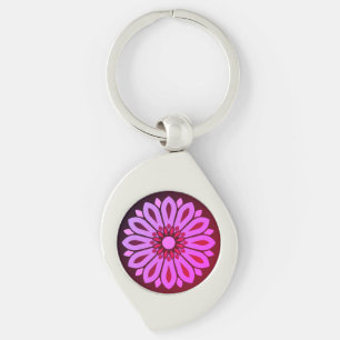 COLORFULL MODERN FLOWER GIFT DAUGHTER SISTER MOM KEYCHAIN