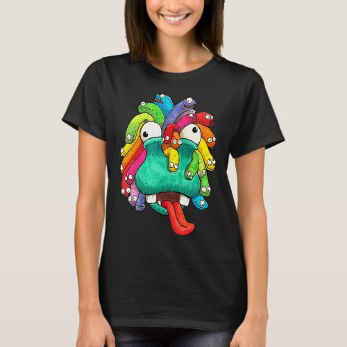 Colorfull Monster Gamer Color Monster For Real Gam T_Shirt
