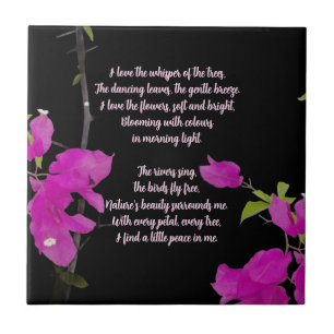 COLORFULL NATURE FLOWER GIFT DAUGHTER SISTER MOM CERAMIC TILE