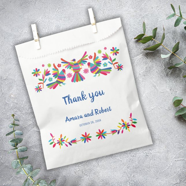 COLORFULL OTOMI MEXICAN FAVOR BAG (Creator Uploaded)