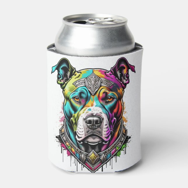 colorfull pitbull  can cooler (Can Front)