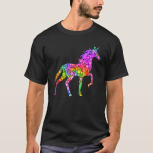 Colorfull Polka Dot Unicorn International Dot Day T-Shirt