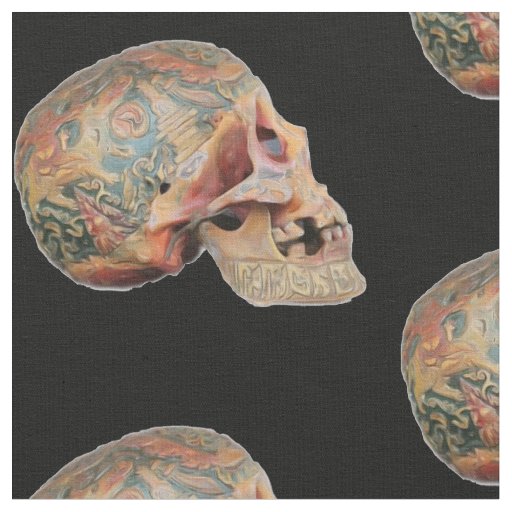 Colorfull skull fabric