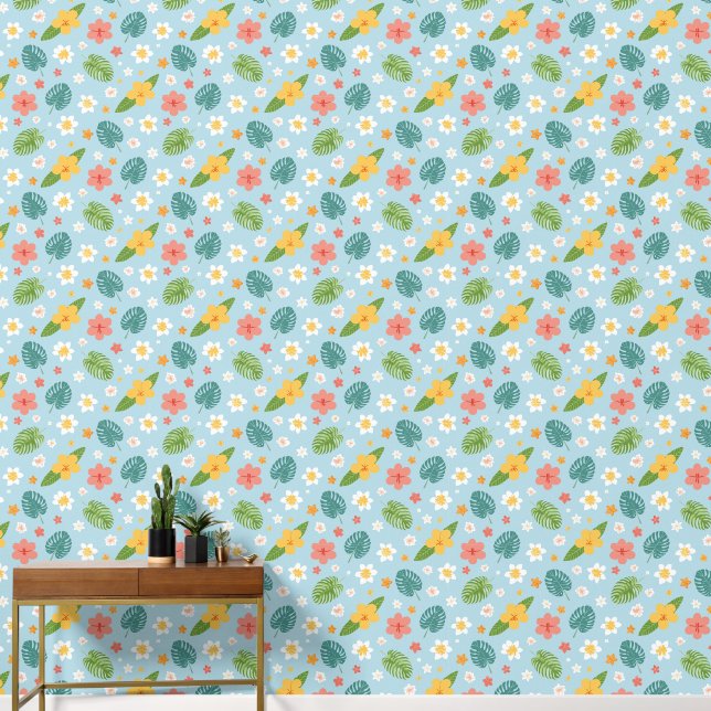 colorfull unisex kids tropical wallpaper wallpaper  (Hallway)