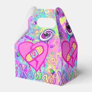 Colorfully Cute I Love Kawaii Party Favor Boxes