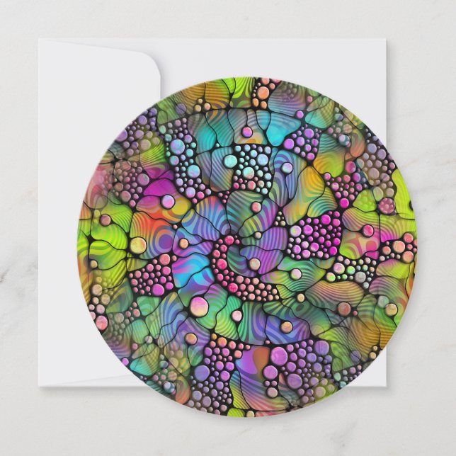 Colorfully Dots Spirals Hand Painting 1 (Front)