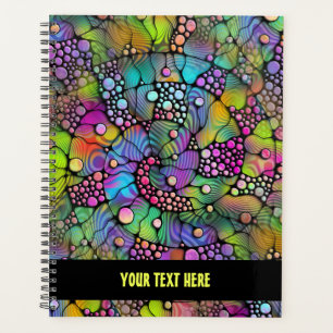 Colorfully Dots Spirals Hand Painting 1 Planner