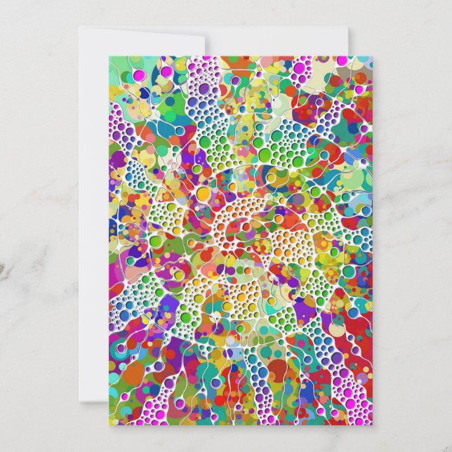 Colorfully Dots Spirals Hand Painting 2 (Front)