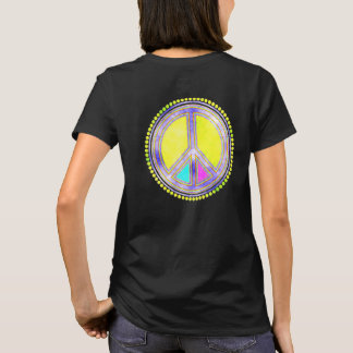 Colorfully Flower Power Peace Sign 2 Fan Fun T-Shirt