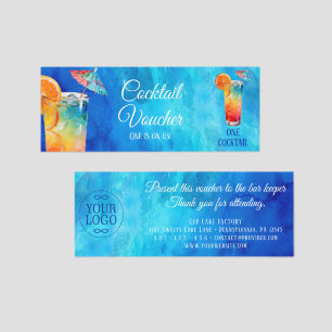 Colorfully Tasty Cocktail Drink 3 Raffle Tickets