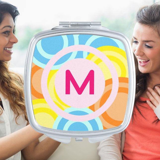Colorfun Fun Girly Initial Compact Mirror (Colorfun Fun Girly Initial Compact Mirror)