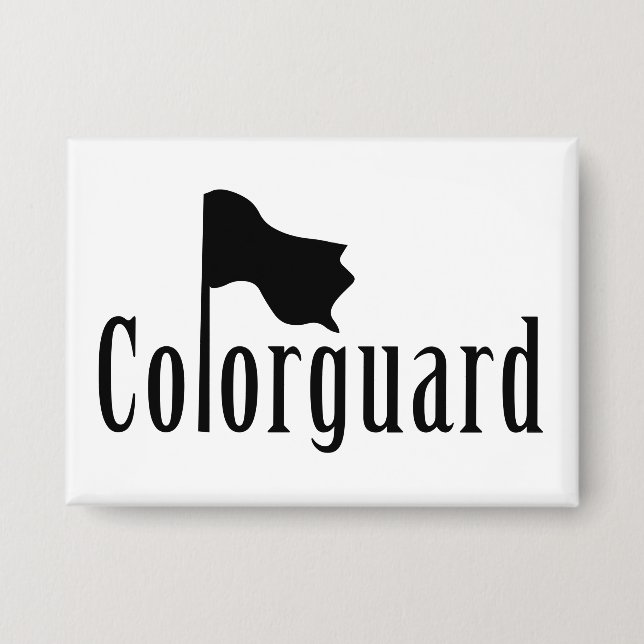 Colorguard Flag Text Button (Front)