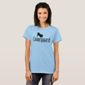 Colorguard Flag Text  T-Shirt (Front Full)