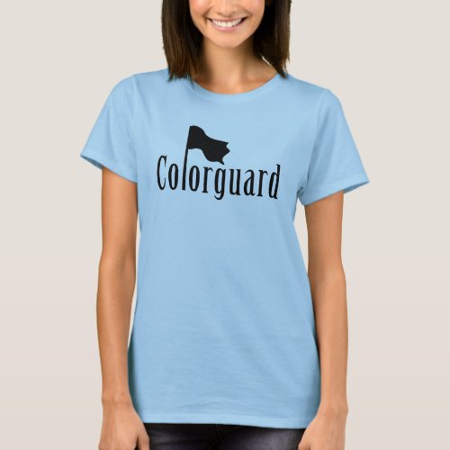 Colorguard Flag Text  T_Shirt