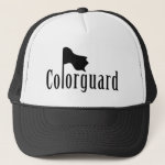 Colorguard Flag Text Trucker Hat