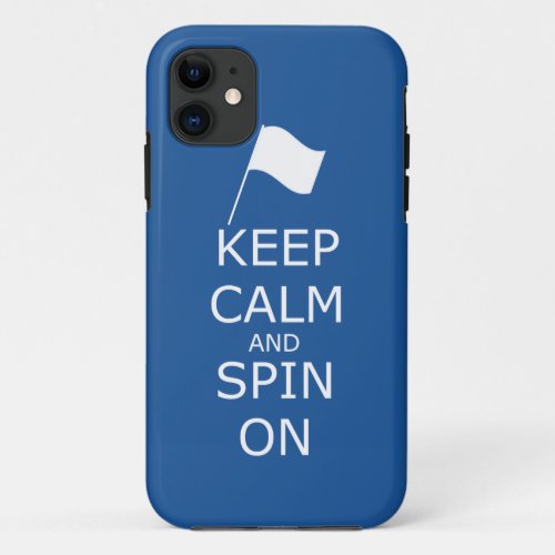 Colorguard Keep calm and spin on iPhone 5 Case