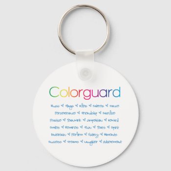 Colorguard Keychain by ColorguardCollection at Zazzle