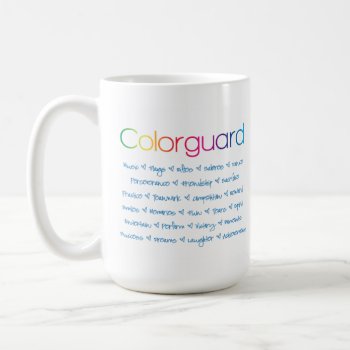 Colorguard Personalized Coffee Mug by ColorguardCollection at Zazzle