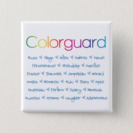 Colorguard Pinback Button