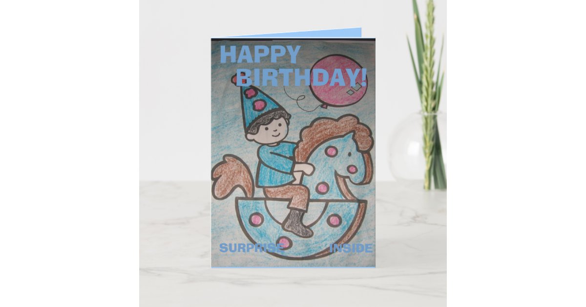 coloring birthday card zazzlecom