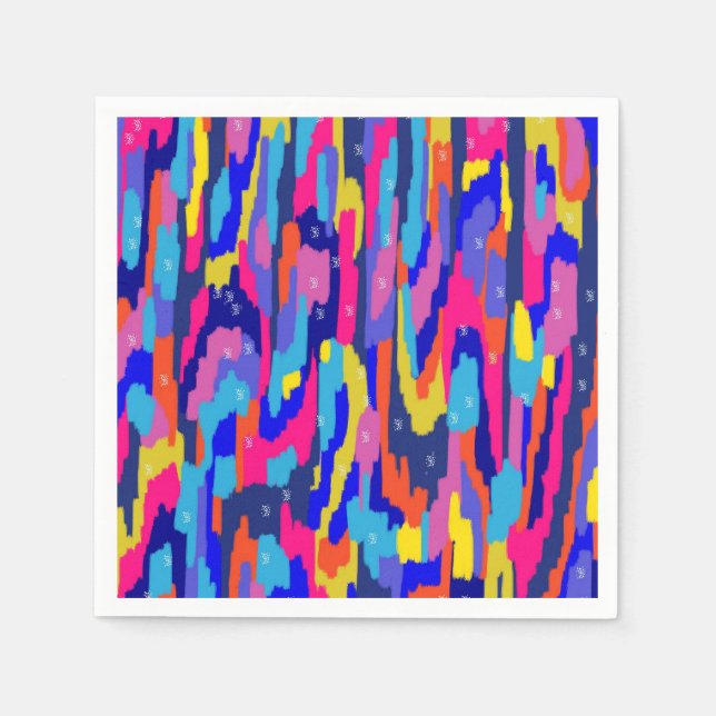 Coloring Book Abstract Napkins (Front)