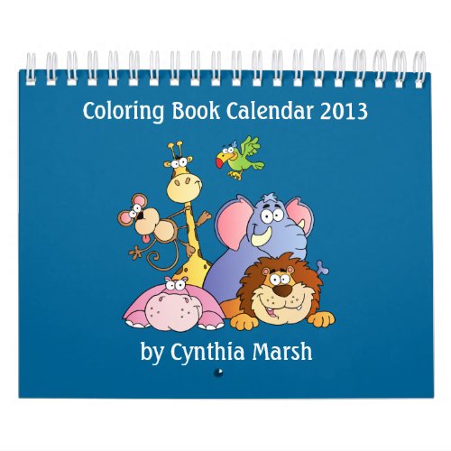 Coloring Book Calendar 2013