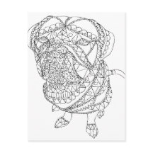 Coloring Book Dog Sitting Colorable Drawing