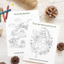 Coloring Book Fairy First Birthday Kid's Activity