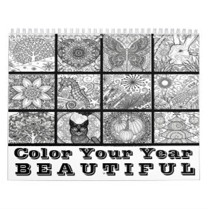 Coloring Calendar Color Your Year