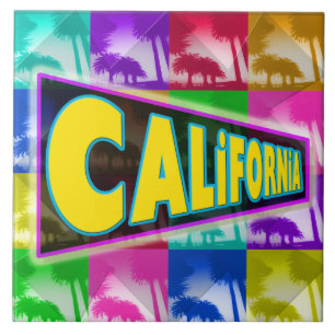 "Coloring California 2" Tile