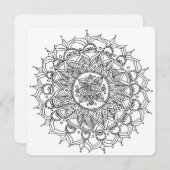 Coloring Card Mandala by Harmony (Front/Back)