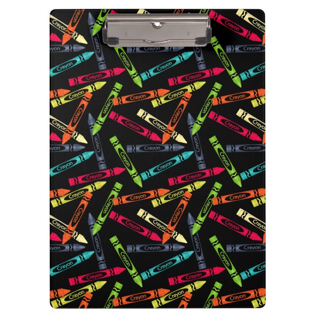 Coloring Crayons, You Customize This Clipboard (Front)