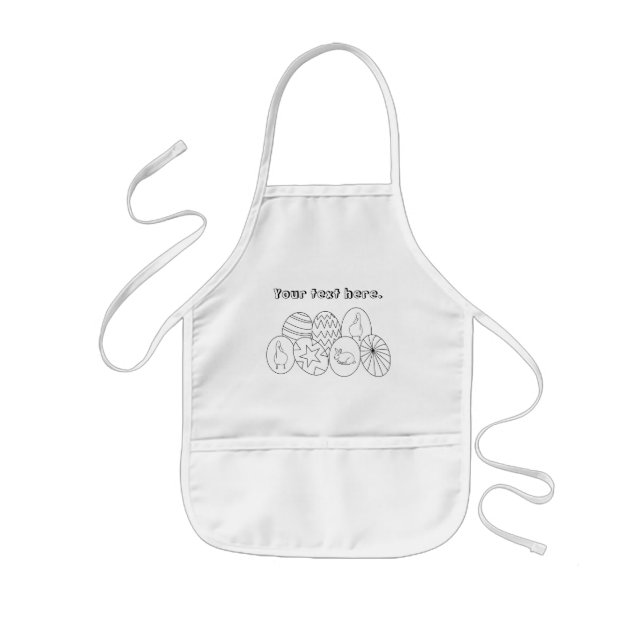 Coloring Easter Eggs Aprons for Kids (Front)