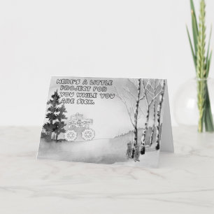 Coloring Get Well for Young Boy Card