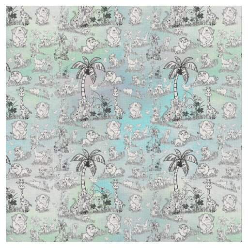 Coloring-in line-drawing Art for Wallpaper Fabric