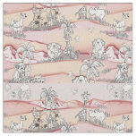 Coloring-in line-drawing Art for Wallpaper Fabric